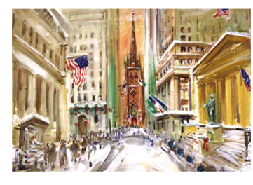 Kamil Kubik Painting Wall Street